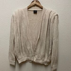 Vintage Yana Alpaca Pleated Cardigan XL